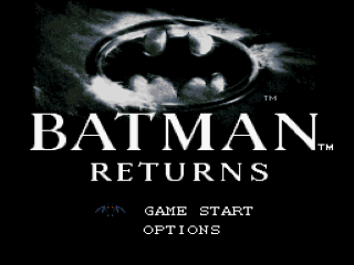 Batman Returns title screen for Super Famicom